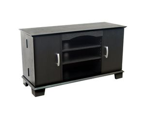 Walker Edison 42 Inch Morristown Wood TV Console in Black (W42C77)