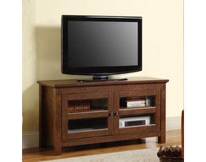 Walker Edison 44 Inch Full-Door Wood TV Console