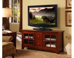 Walker Edison 52 in. Solid Wood TV Console with Drawers (W52C2DWWB)
