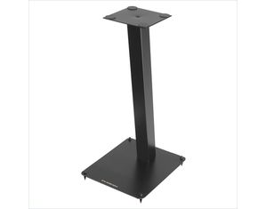 PLATEAU Audio Video Furniture F Series 23 Inch Tall Black Metal Speaker Stand