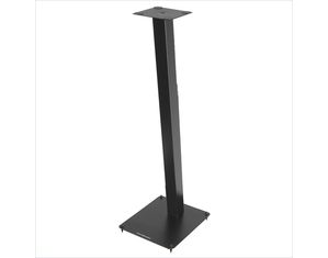 PLATEAU Audio Video Furniture F Series 30 Inch Tall Black Metal Speaker Stand