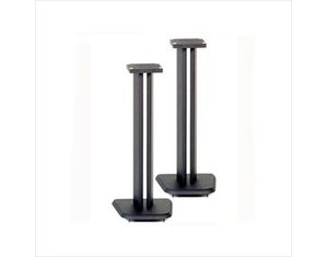 Wood Technology WC Series Black Satin 24.5 Inch Pair of Speaker Stands (WC-24.5)