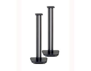 Wood Technology WC Series Black Satin 30.5 Inch Pair of Speaker Stands (WC-30.5)