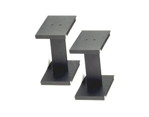 Wood Technology WC Series Black Satin 5.5 Inch Pair of Speaker Stands (WT-5.5)
