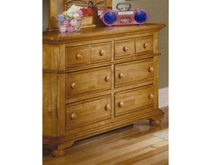American Woodcrafters 6500-260 Double Dresser Dresser