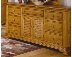 American Woodcrafters 6500-272 Triple Dresser Dresser