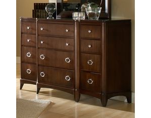 American Woodcrafters East Hampton Triple Dresser