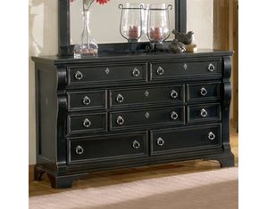 American Woodcrafters Heirloom Triple Dresser