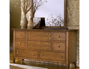 American Woodcrafters Simple Life Triple Dresser