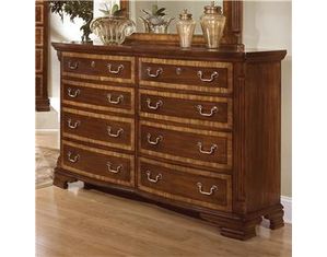 American Woodcrafters Wellington Manor Triple Dresser