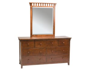 Bolton Furniture Mission 7 Drawer Dresser Cherry