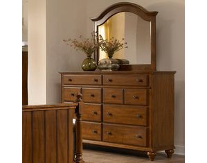 Broyhill Hayden Place Drawer Dresser in Toasted Brown Cherry Finish
