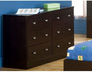 Union Square Simply Casual Cappuccino 6 Drawer Dresser