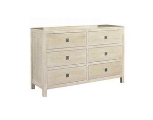 Powell Cassidy Washed Teak 6-Drawer Dresser