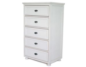 Relics Furniture Beadboard 5 Drawer Tall Chest
