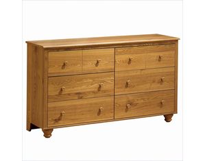 South Shore Double Dresser Golden Oak