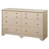 South Shore Double Dresser Natural Maple - Fast FREE FedEx Shipping!