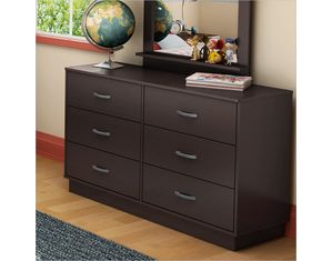 South Shore Logik Dresser in Chocolate