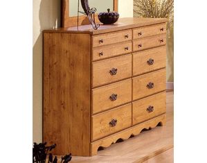 South Shore Prairie Dresser in Country Pine 8 Drawers
