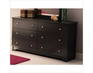 South Shore Vito Dresser in Solid Black