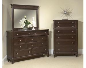 Wynwood Tuxedo Park  Dresser in Dark Chocolate
