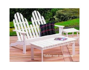 Prairie Leisure Adirondack Settee Chair - Fast FREE FedEx Shipping!