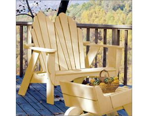 Uwharrie Chair Fanback Settee Adirondack Chair - Fast FREE FedEx Shipping!