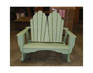 Uwharrie Chair Fanback Two Seater Rocker Adirondack Chair - Fast FREE FedEx Shipping!