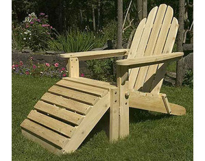 Old Adirondack 8082 Classic Adirondack Chair with Footrest