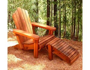 Old Growth Again Forever Adirondack Chair with Ottoman