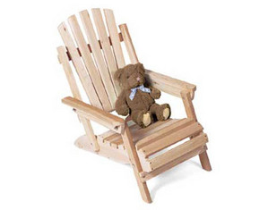 Rustic Natural Cedar Junior Adirondack Chair