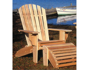 Rustic Natural Cedar Oversized Adirondack Chair