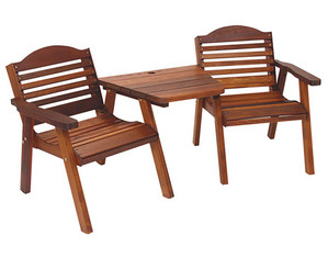 Great American Woodies Western Red Cedar Adirondack Tete-A-Tete