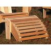 Rustic Natural Cedar Oversized Adirondack Ottoman