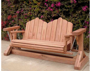Old Growth Again 2 foot Glider Porch Swing