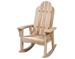 Great American Woodies Cypress High Back Adirondack Rocker