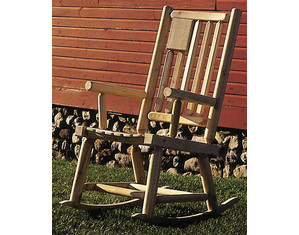 Old Adirondack Flag Back Rocker (BACKORDER)