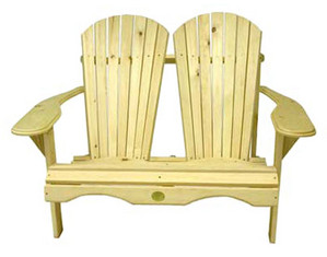 Bear Chair Love Seat Adirondack Settee - Fast FREE FedEx Shipping!