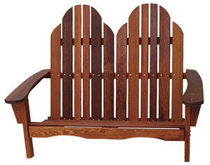 Great American Woodies Western Red Cedar Adirondack Settee