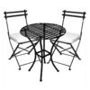 Save  on Folding Iron Table and Stool at The Bistro Set Superstore