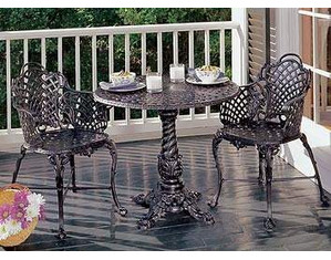 Three Coins Basketweave Collection Bistro Set - FREE Inside Delivery!