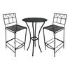 Save  on Folding Iron Table and Stool at The Bistro Set Superstore