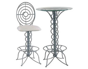 Serra Design 30 inch Cyclone Swivel Bistro Bar Set - Fast FREE FedEx Shipping!