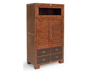 Bauer International Coastal Home Schooner Armoire - Fast FREE FedEx Shipping!