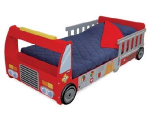 KidKraft Fire Truck Toddler Bed - Fast FREE FedEx Shipping!