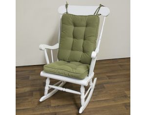 Jumbo Rocking Chair Cushion Set - Hyatt fabric -  Moss