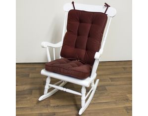 Standard Rocking Chair Cushion - Hyatt fabric -  Burgundy