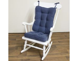 Standard Rocking Chair Cushion - Hyatt fabric -  Denim