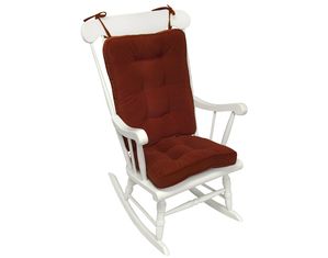 Standard Rocking Chair Cushion - Hyatt fabric -  Scarlet