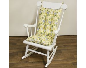 Standard Rocking Chair Cushion - Trixie Floral - Cornflower/Yellow